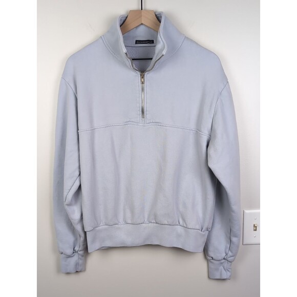 Brandy Melville Tops - Brandy Melville | Quarter-Zip Sweatshirt | Light Lavender | OS